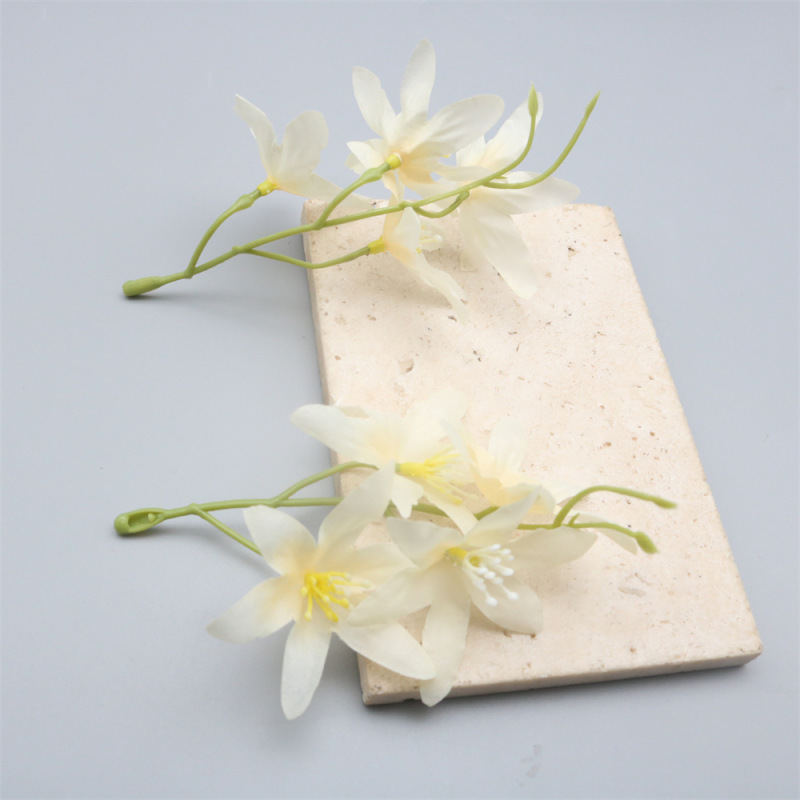 仿真文小兰花花束假花 diy手工簪花古风头饰材料拍摄跳舞家居装饰|undefined