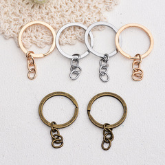 供應各種規格鑰匙圈帶鏈鑰匙鏈光圈帶鏈 保色耐磨電鍍鑰匙圈掛件