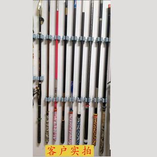 No-Drill Wall-Mounted Fishing Rod Holder Quick-Release Fishing Rod Rack Clip Fishing Rod Quick-Release Lure Fishing Rod Storage Vertical Display Rack