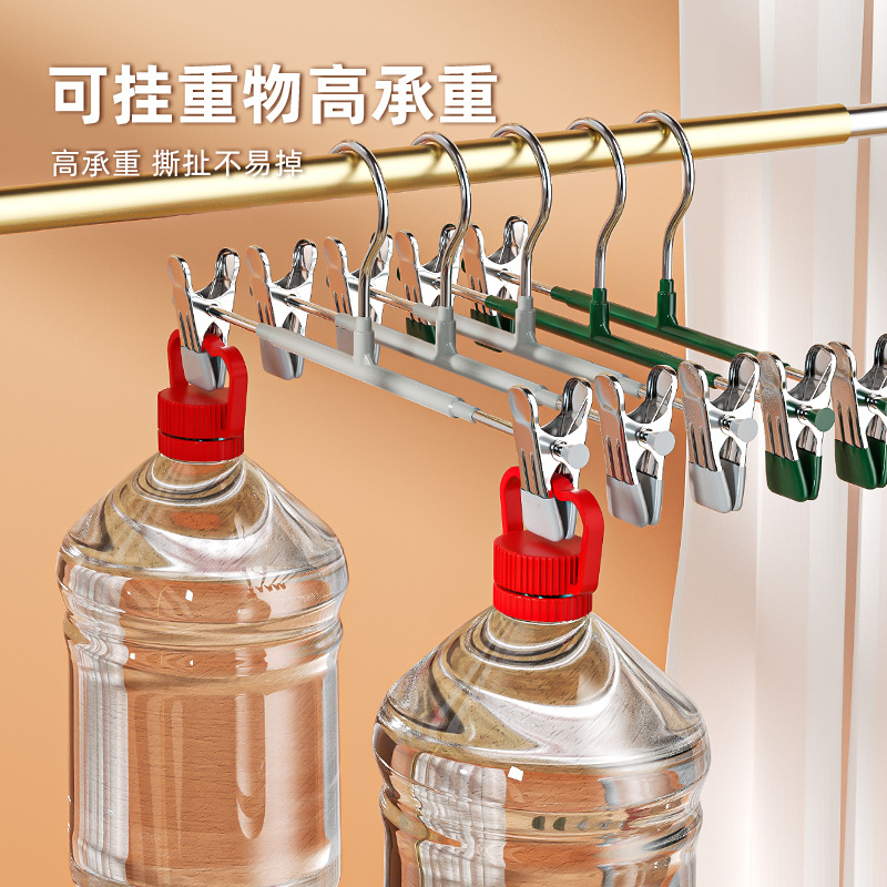 Yibiao nueva luz de lujo antideslizante pantalones rack de acero inoxidable pantalones de secado de rack engrosada multi-funcional percha pantalones rack