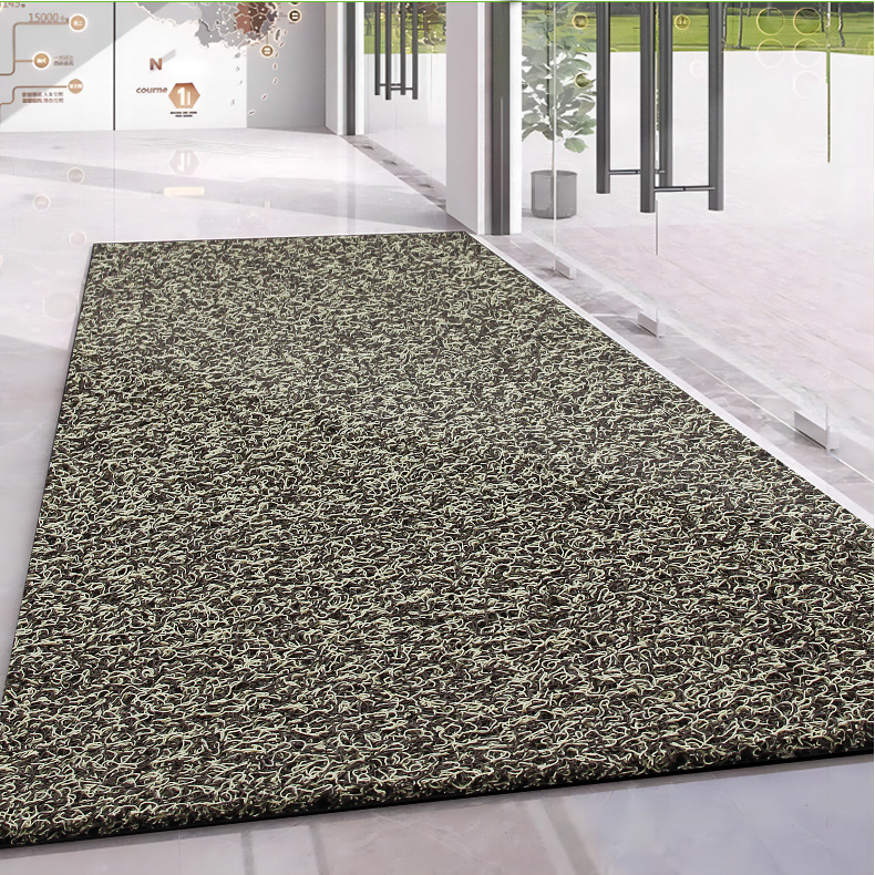 Cuttable silk ring floor mat door mat door mat car anti-slip dirt-resistant mat plastic carpet thickened