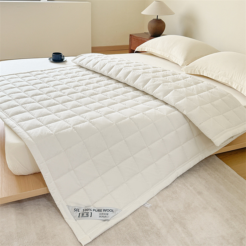 Class a Double-Sided Cotton 100% Pure Wool Mattress Cushion Home Bedroom Dirt-Proof Mat Anti-Slip Protective Mat