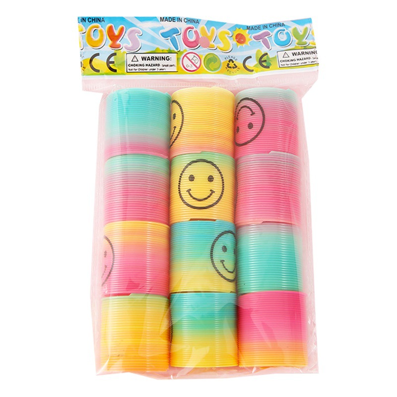 3,2*3,5 cm mini expresión Arco Iris círculo colorido círculo telescópico círculo elástico Círculo Mágico jardín de infantes juguetes pequeños al por mayor
