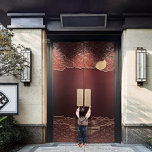 铸铝门别墅大门双开门农村乡村家用铜门防盗自建房子母入户进户门