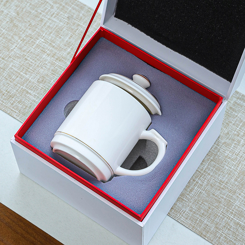 カスタム会議カップ陶磁器事務カップ蓋付き家庭用コップ個人専用ティーカップビジネスギフトカップロゴ|undefined