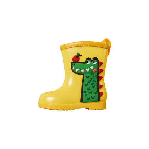 Children's rain boots baby raincoat rain boots set new cute cartoon water shoes outdoor waterproof cartoon dinosaurs for men and women