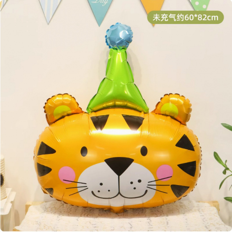 漫画の動物の形をしたヘリウム浮遊バルーン空飛ぶ赤ちゃんレギンス満月誕生日パーティーの装飾おもちゃアレンジメント|undefined