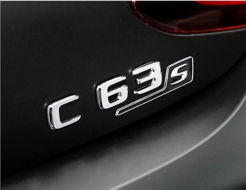 Mercedes-Benz A-Class, E-Class, C-Class, CLA, GLA, GLB, GLC – modified rear emblems, car emblems, horizontal bars, and sporty rear emblems