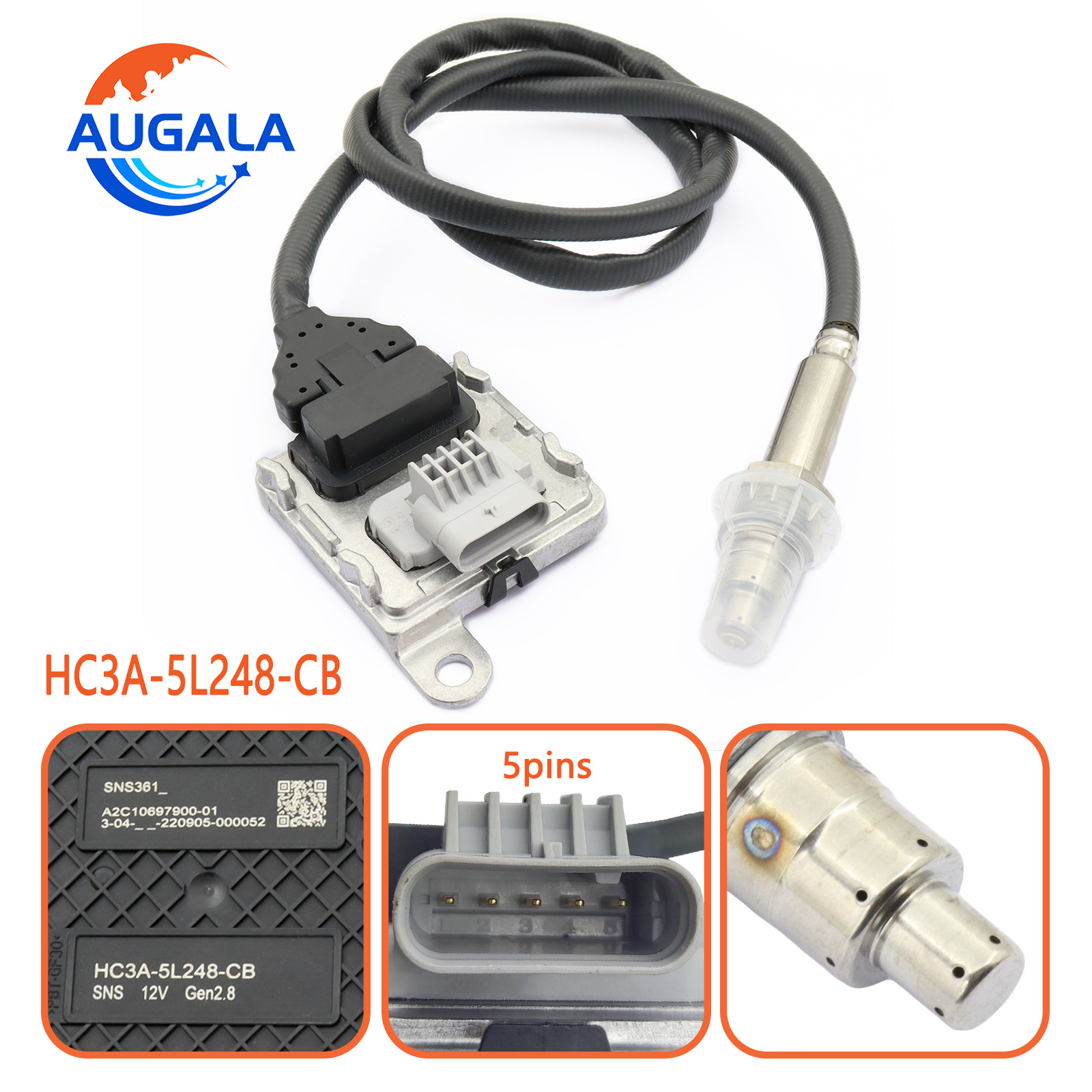 氮氧传感器 NOX SENSOR HC3A-5L248-CB DNX2018 HC3A5L248CB 3.0-阿里巴巴