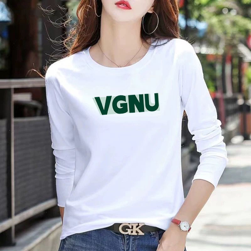 티셔츠 긴팔 흰색-VGNU