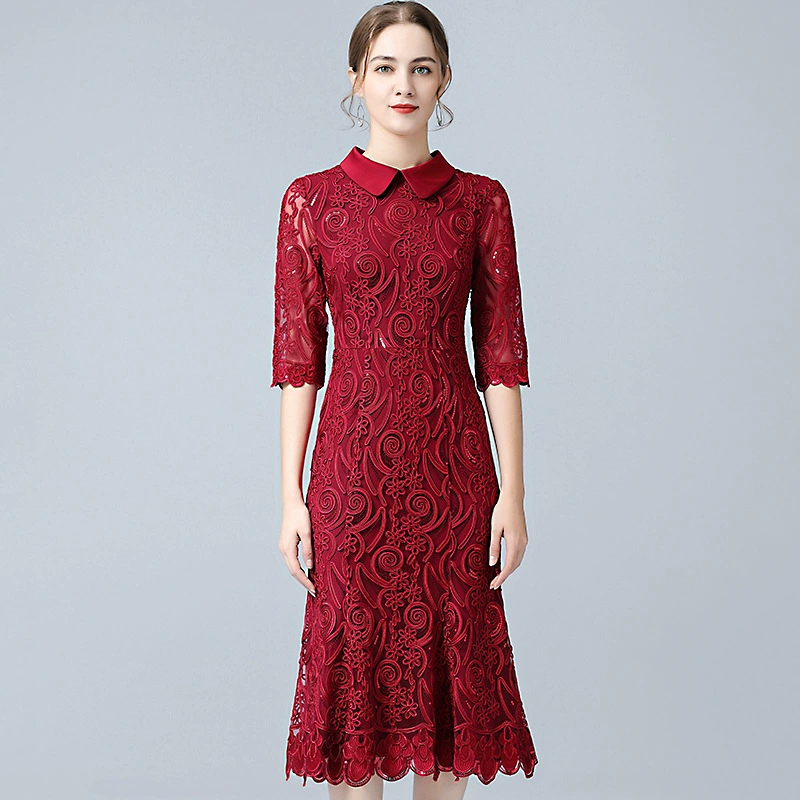 Поколение счастливый мать-в-законе Чонсам средних лет мать платье свадебное платье Благородный для участия в свадебном банкете праздничное платье