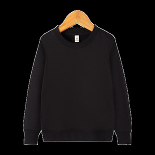 Autumn 2024 New Children's Sweater for Boys and Girls Korean Round Neck Pullover Solid Color Loose Solid Color Long Sleeve Sweater