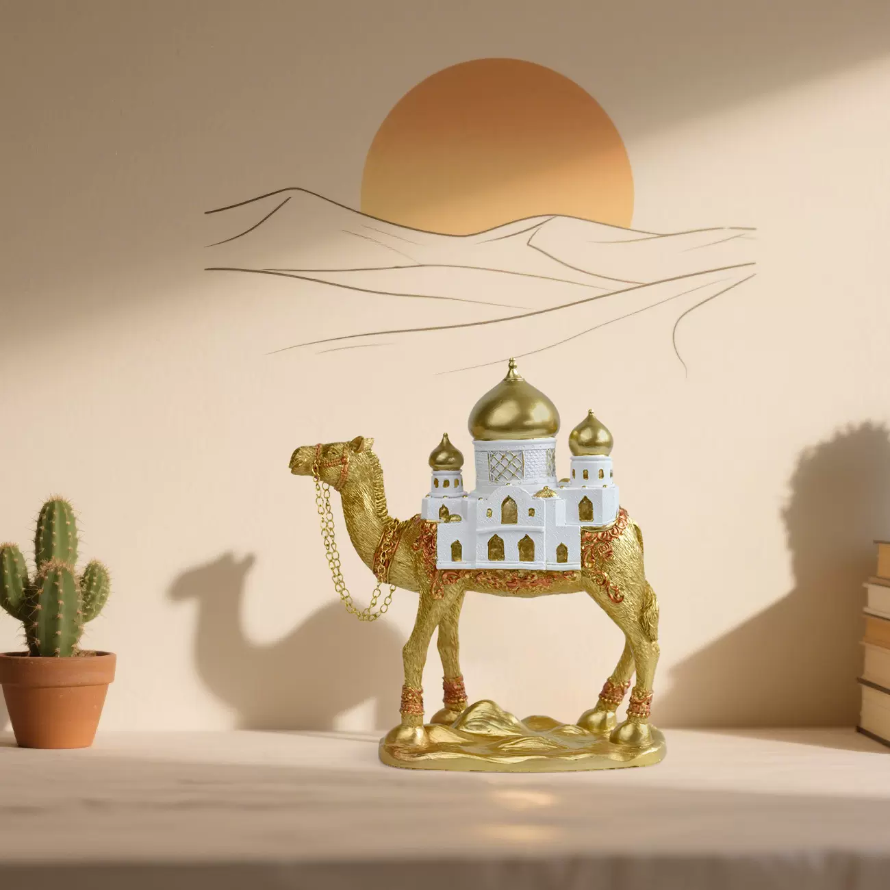 跨境中东西域骆驼摆件东南亚异域宗教家居雕像玄关装饰树脂工艺品