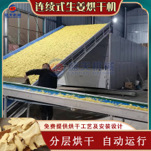 大姜烘干设备 全自动生姜清洗切片烘干生产线 姜片生物颗粒烘干机