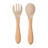 Y15 wooden spoon+wooden fork