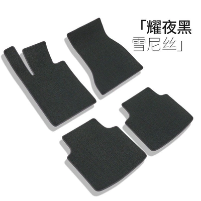 Car Carpet: mats, driver's seat replacement carpet, waterproof and - easy-to-clean-snowy-night-black-main-side-rear-row