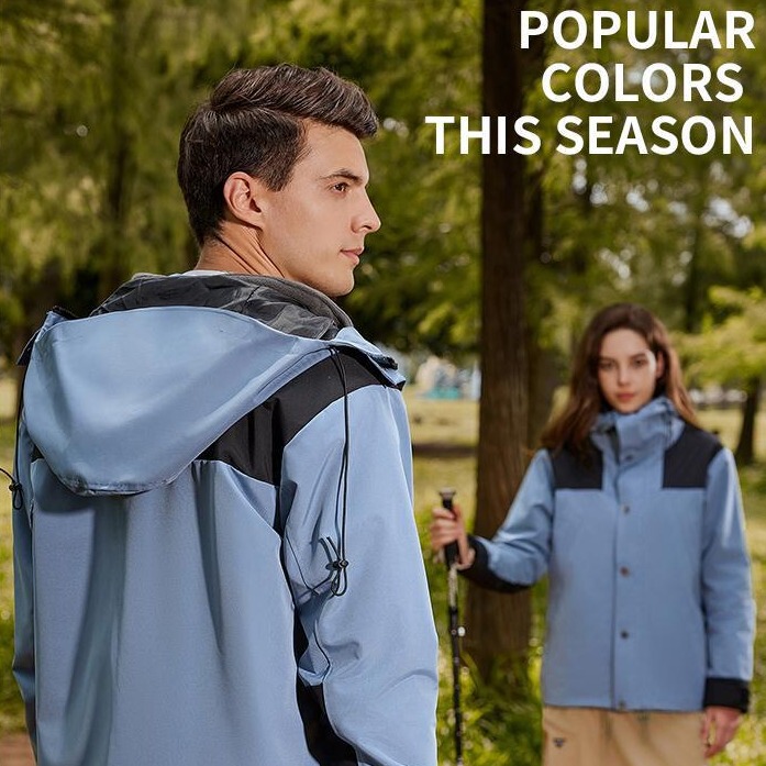 Three-in-One Jacket Custom Printed Logo fleece-lined Thickened Men's and Women's Detachable Outdoor Waterproof Jacket Work Clothes Three-in-One Jacket Custom Printed Logo fleece-lined Thickened Men's and Women's Detachable Outdoor Waterproof Jacket Work Clothes