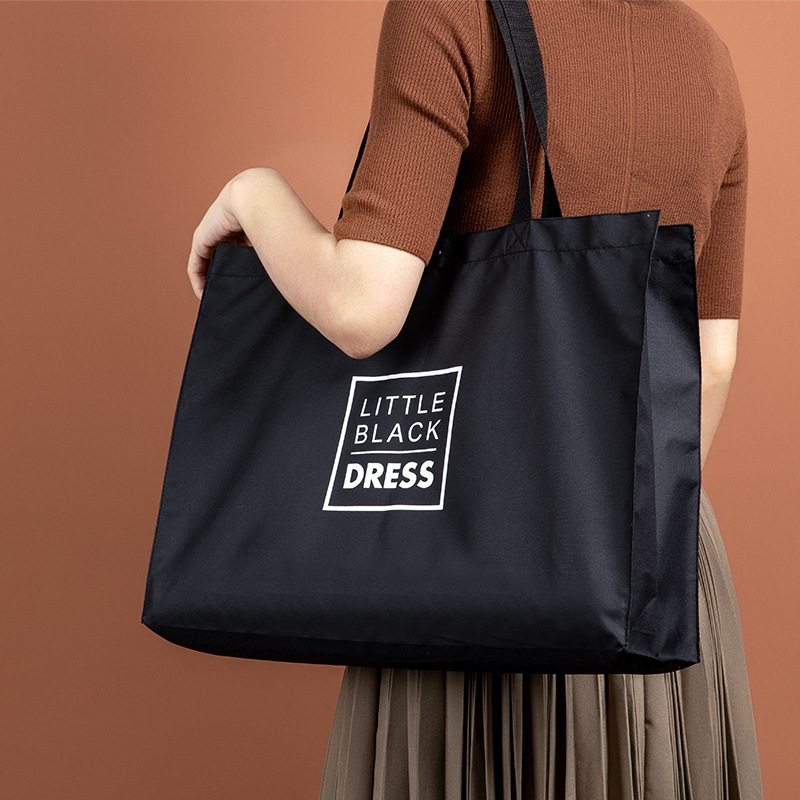 Portable Environmentally Friendly Shopping Bag Going Out Handbag Fashion Canvas Bag Supermarket Oxford Cloth Shopping Large Capacity Cloth Bag