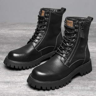 plus size men's shoes men's thick-soled martin boots high-top fashion tooling shoes wear-resistant cotton warm plus size manufacturers wholesale