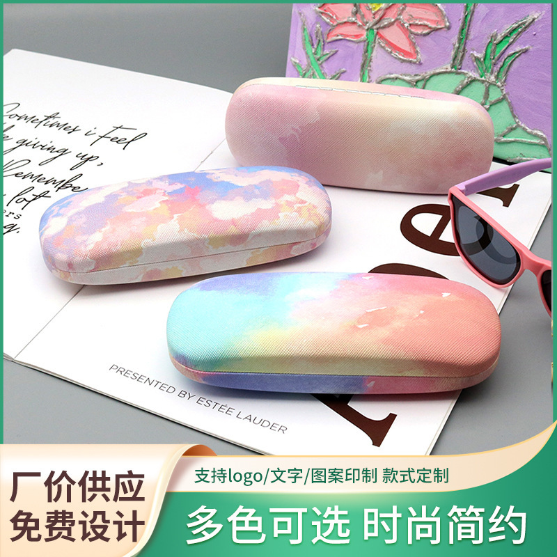 Creative small fresh color shuttle glasses case sunglasses large capacity storage glasses case can be printed LOGO Creative small fresh color shuttle glasses case sunglasses large capacity storage glasses case can be printed LOGO