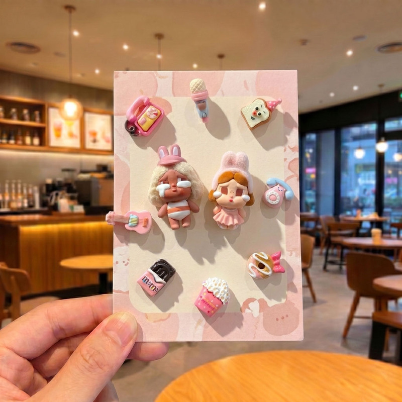 Internet Celebrity Gazi Sister's Coffee Bread Resin Shoe Charms, 3D Realistic Croissant Toast Newspaper Doll Clog Shoe Accessories Internet Celebrity Gazi Sister's Coffee Bread Resin Shoe Charms, 3D Realistic Croissant Toast Newspaper Doll Clog Shoe Accessories