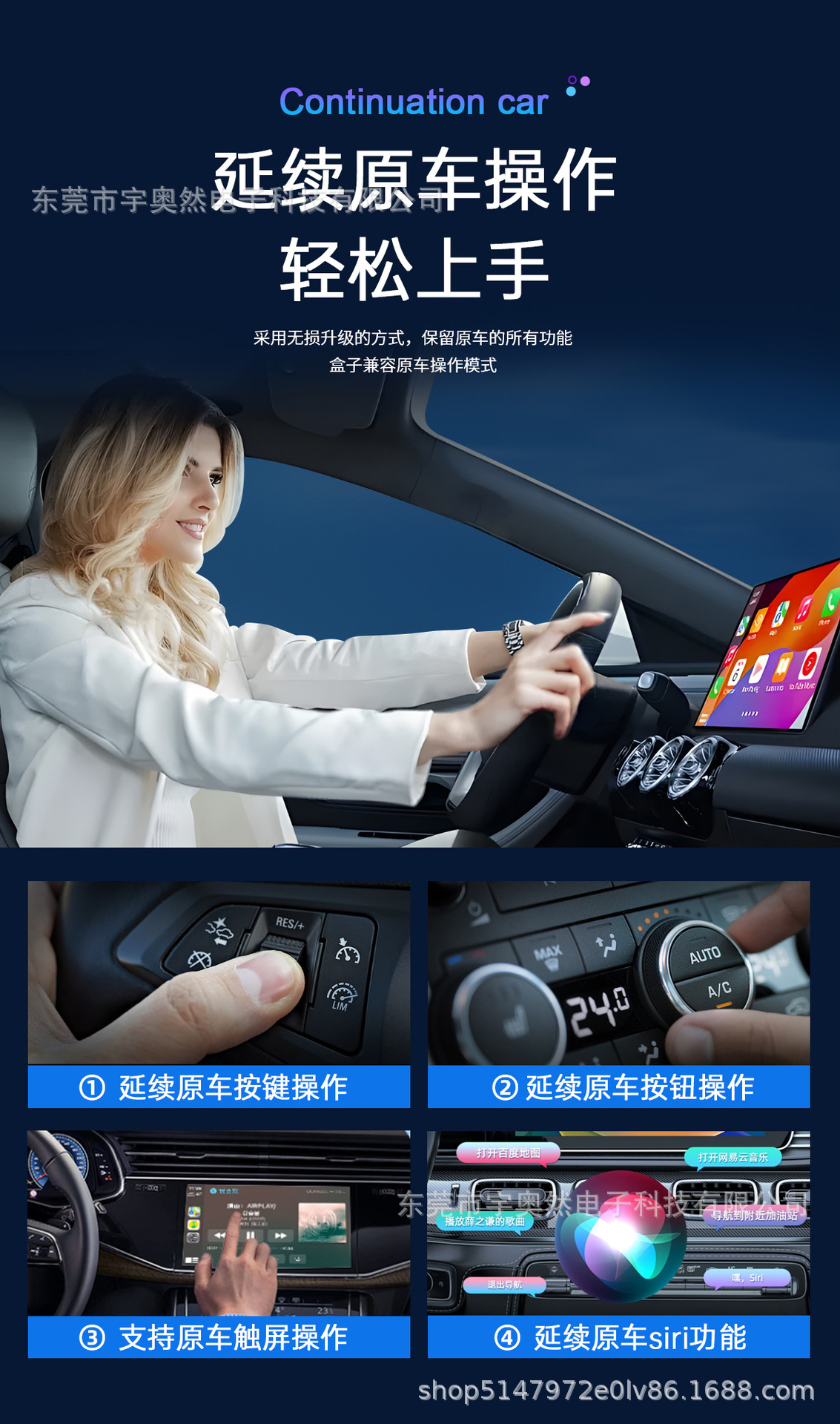 Original Cross-Border Popular Wired-To-Wireless Carplay Box Module Android Auto Two-In-One Car Connectivity
