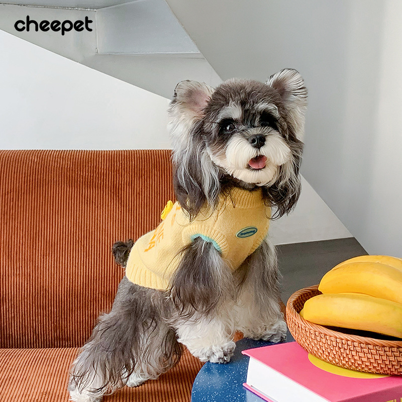 Pull tricoté d'automne-hiver pour chien, chaud et confortable, couche intérieure idéale pour les petits et moyens chiens._voghion.com