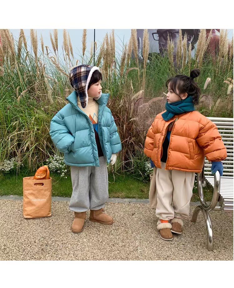 Nuovi vestiti invernali in cotone Edizione coreana Colletto in piedi Ragazzi Ragazze Bambini di piccole e medie dimensioni_voghion.com