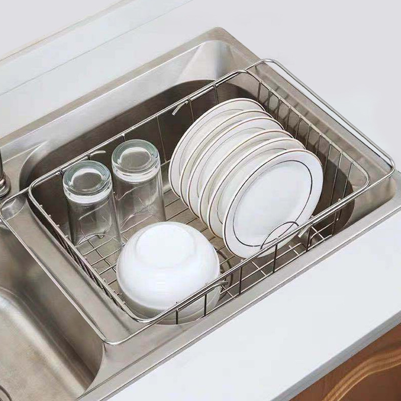 洗菜盆沥水篮厨房单水池不锈钢多功能碗架水槽置物架沥碗架家用碗