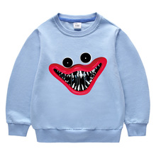 2023春秋纯色韩版新款中小童装圆领卫衣儿童长袖棉质男女宝宝上衣