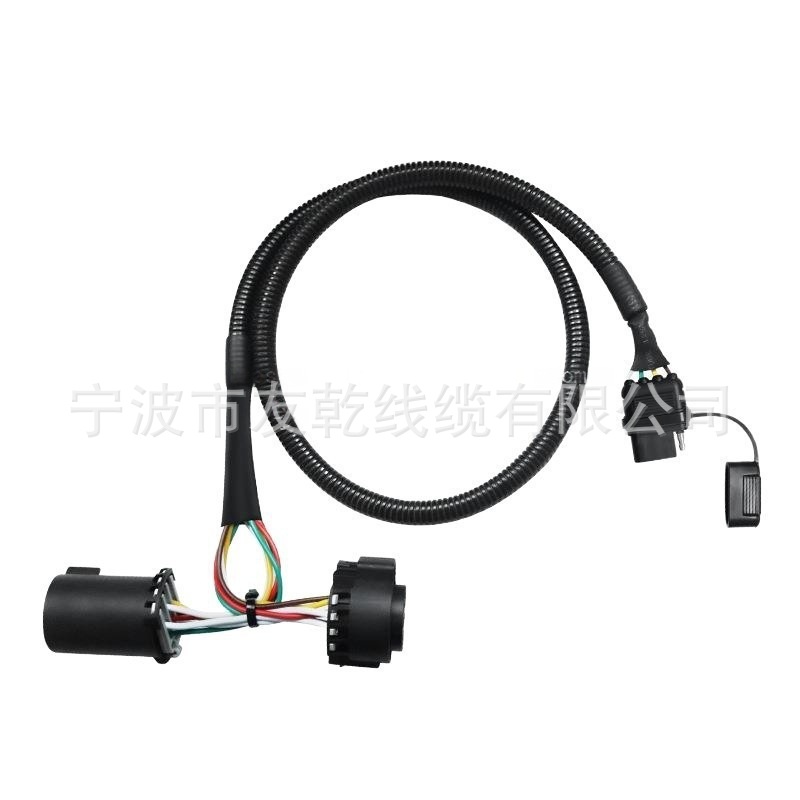 美国汽车7针至4针拖车线束的更换4针适配器保留7针保险杠插座电线