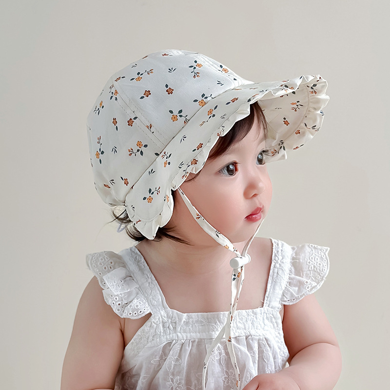 Sombreros de bordes de bordes de flores grandes sombreros para bebés sombreros de verano para bebés sombreros de sombreros de sombreros de sol para niños sombreros de verano