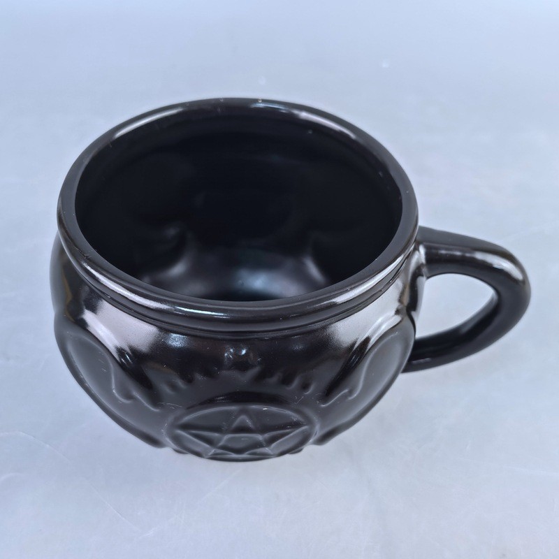 Creativo relieve araña pentagrama copa de bruja copa de crisol copa de café de bruja de Halloween taza de cerámica transfronteriza