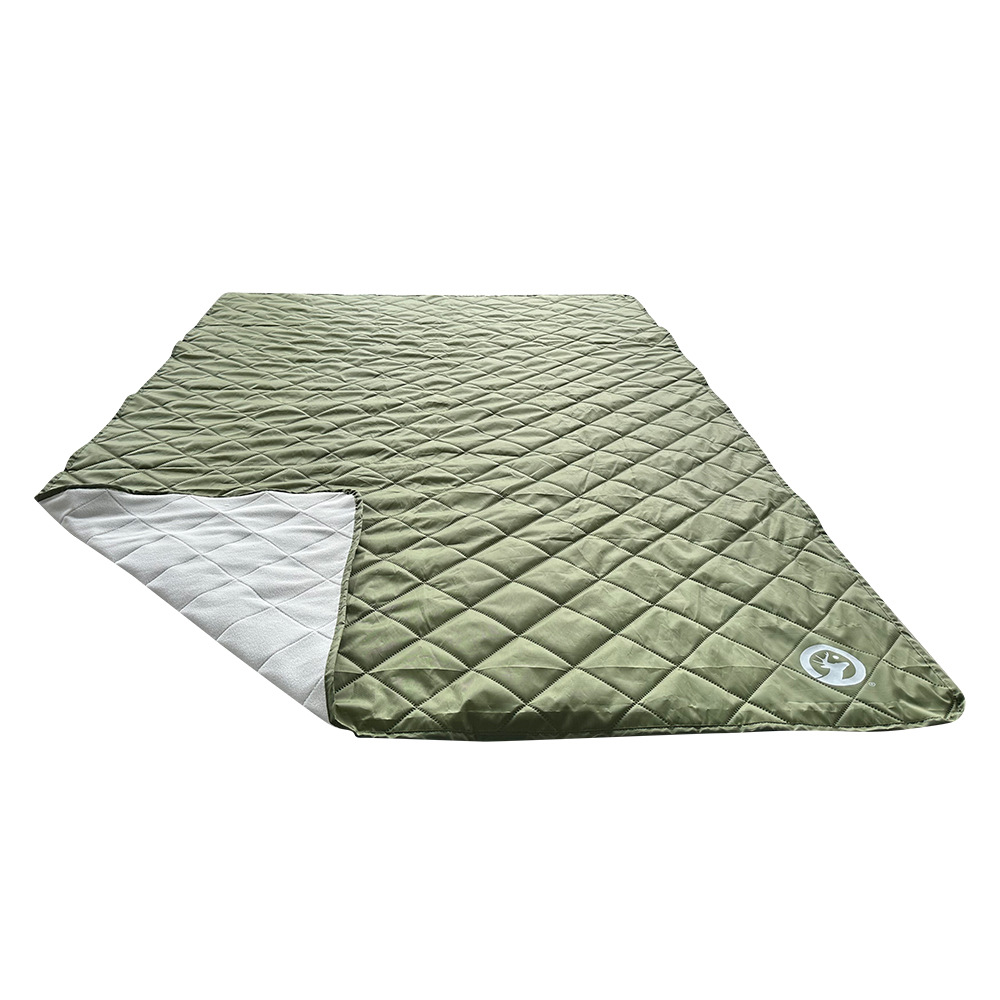 녹색 옥스포드 천 + 흰색 극지 양털