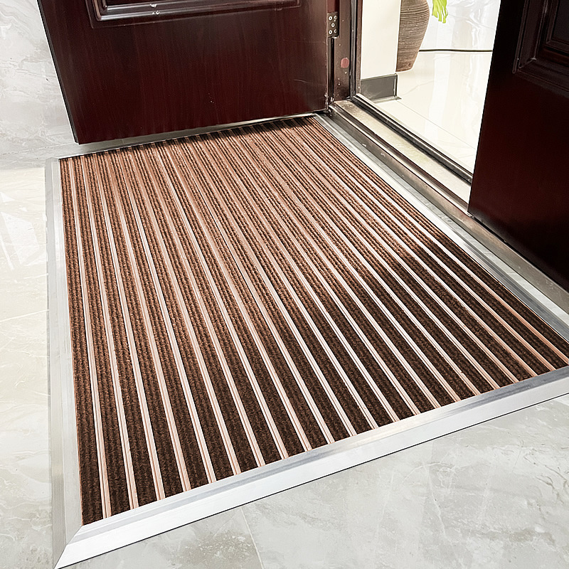 Aluminum Alloy Entrance Door Floor Mats, Outdoor Wear-Resistant Floor Mats, Company Door Mats, Home Door Mats, Outdoor Non-Slip Door Mats