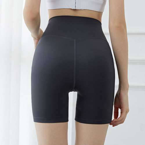  new cross-border one-piece skin-friendly liquid shorts for women, nude-feeling, no-embarrassing line, high-waisted hip-lifting quarter pants