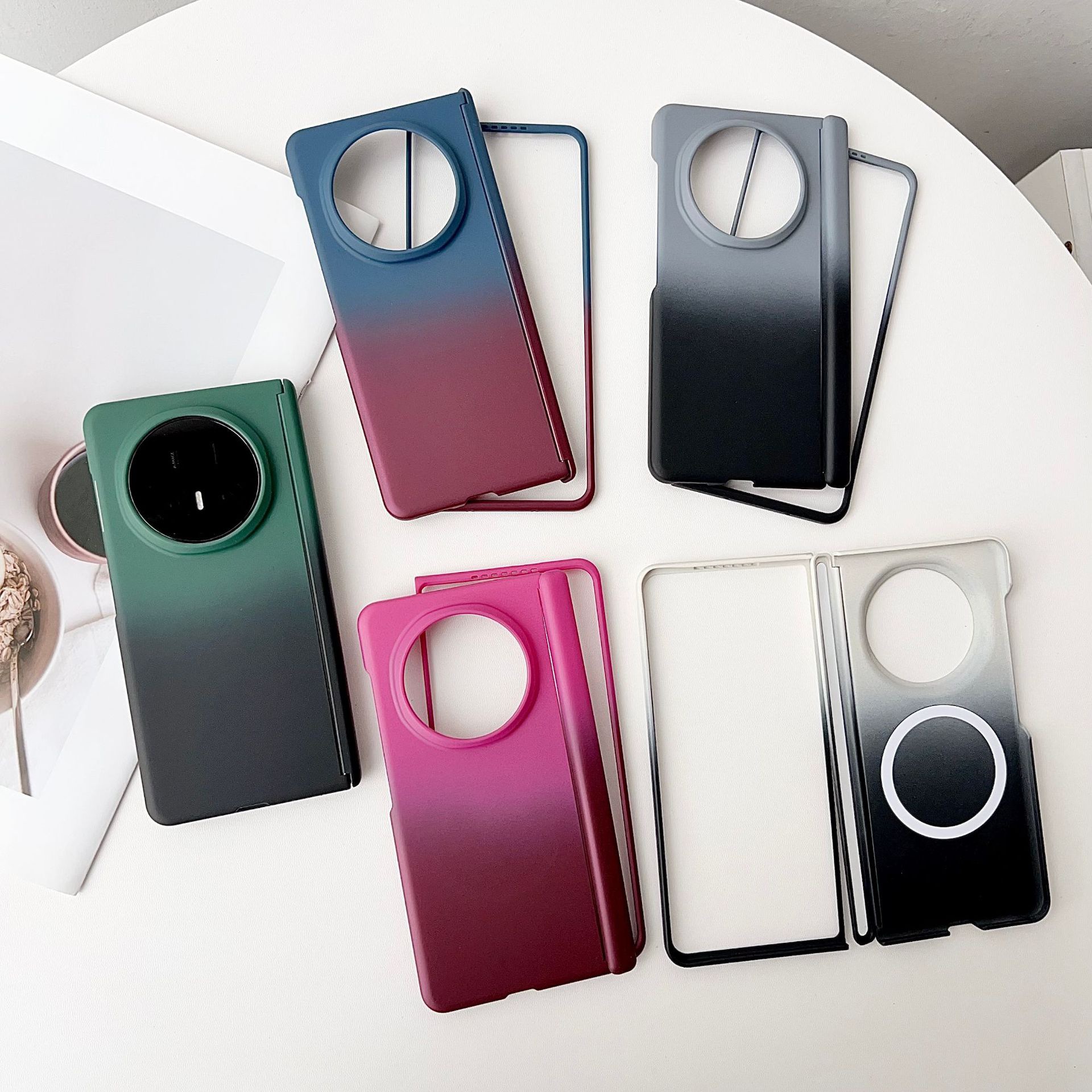 新适用华为MateX6折叠屏渐变双色双磁吸荣耀V5个性vivoXfold5手机