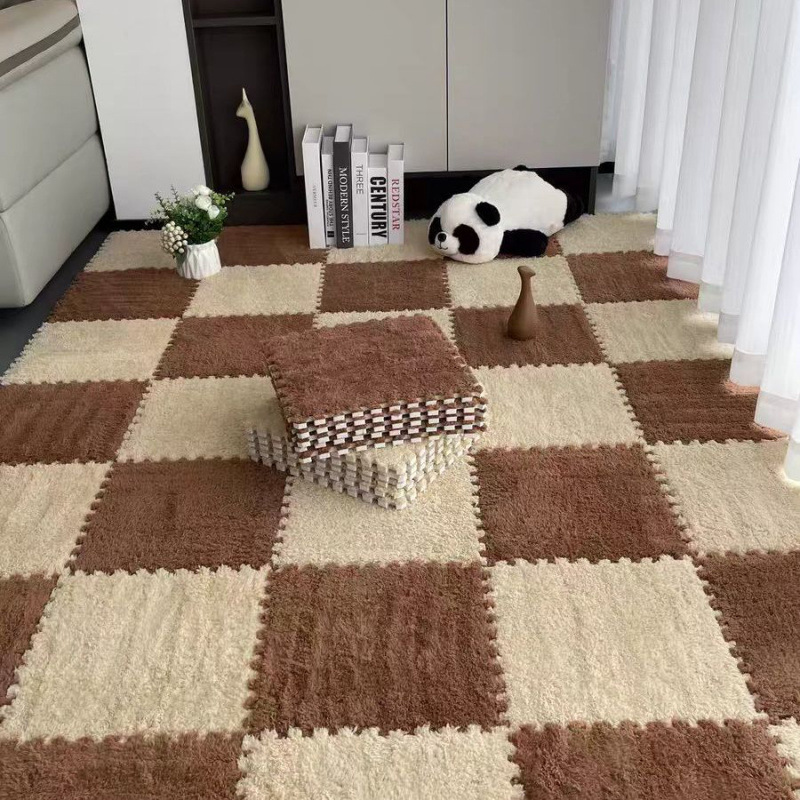 Alfombras de peluche dormitorio sala de estar gruesa almohadilla de arroz terraza mantas de cama balcón ventana flotante cojín cojín doméstico