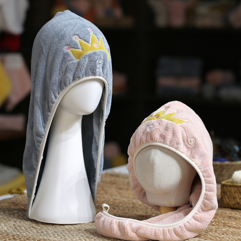 Super Absorbent Quick-Dry Hair Towel Cap for Women, Cute Long Hair Thickened Hair Drying Towel