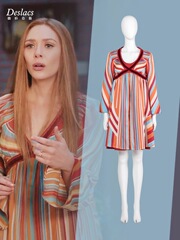 ヴァンダと幻世コスプレドラマのヴァンダ妊婦服cos服の赤い魔女と同じパジャマワンピース