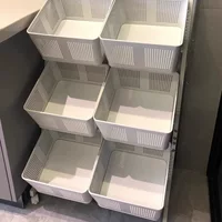Полка для кухонных корзин на полу многослойная домашняя тележка для хранения закусок корзина для фруктов и овощей полка для хранения