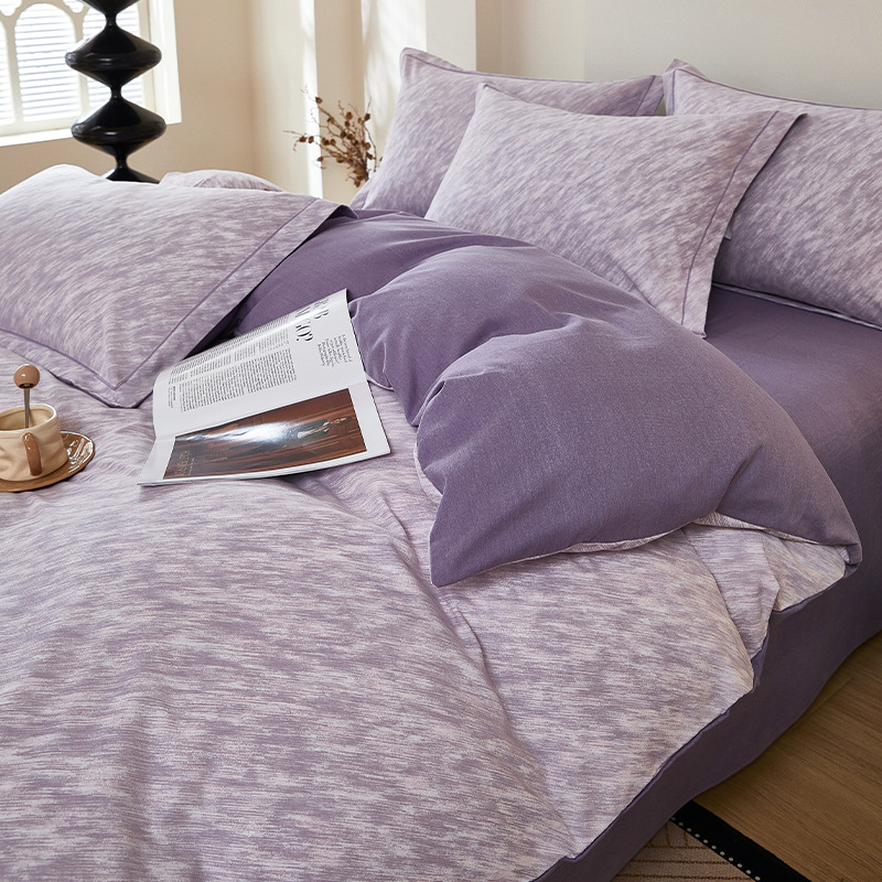 Cama de molido simple conjunto de cuatro piezas 2025 nuevo invierno engrosado sábanas cubierta de cama de algodón puro