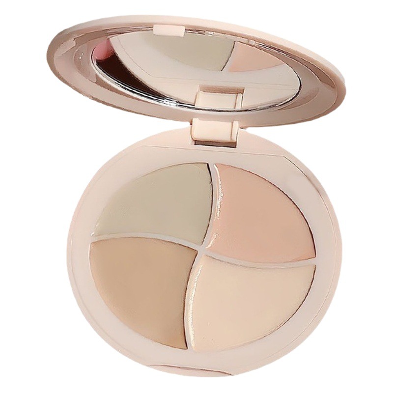 ZVEV cuatro colores corrector placa Cubierta cara manchas acné marcas pecas Círculos oscuros lágrimas surco corrector placa destacado fabricante