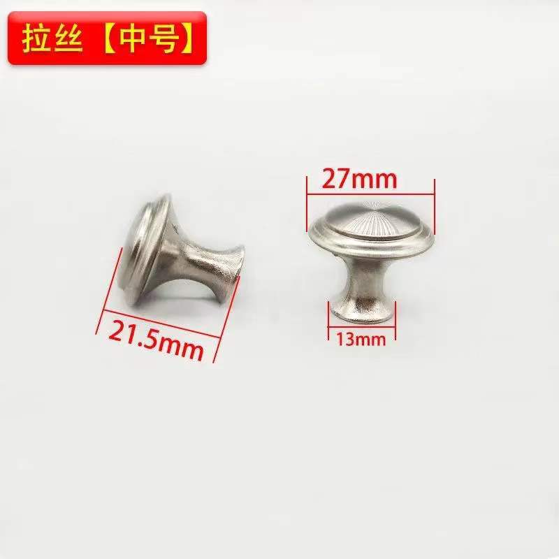 Moderno simple de un solo agujero de acero inoxidable mango del armario mango de la puerta del armario mango del cajón pequeño mango redondo