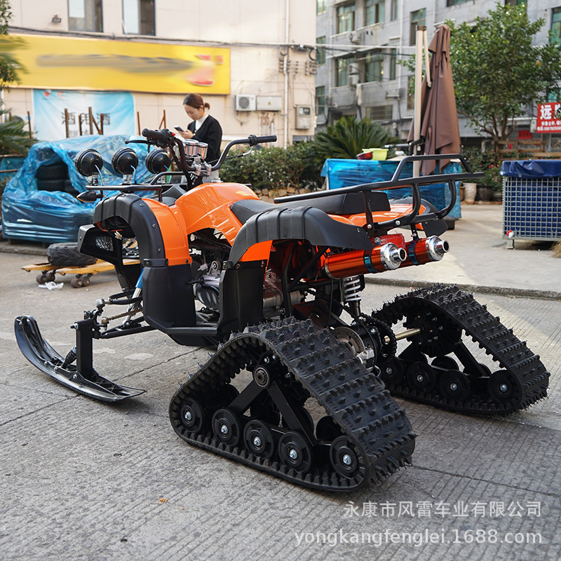 Motonieve y Cuatrimoto de Orugas ATV de Hierro y Plástico con Transmisión por Cadena image 5
