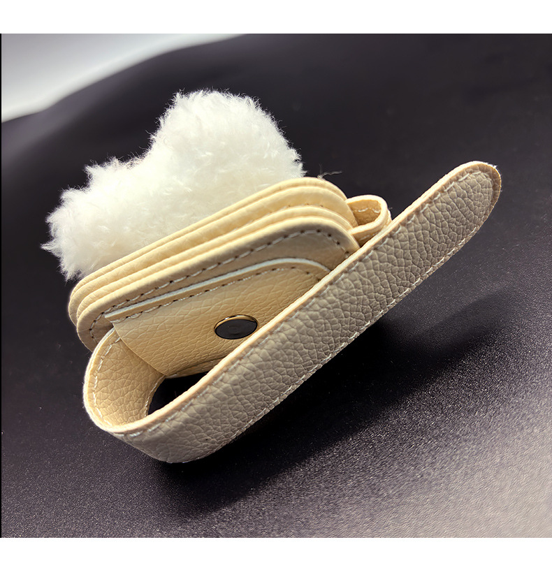 Car Glasses Clip Cartoon Dog Car Sunglasses Clip Car Sun Visor Decorative Storage Bill Car Card Holder for Women