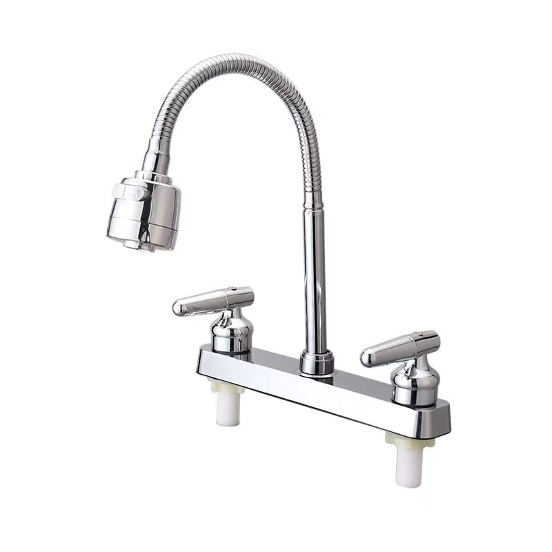 Cross-Border Direct Sales of South American Hot and Cold Rv Faucets with Dual Ceramic Plates and Plastic Dual-Interface Faucets for Rv Sinks