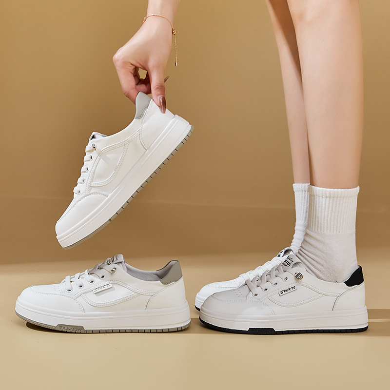 Pequeños zapatos blancos para mujeres 2023 nuevos zapatos de mujer zapatos de otoño primavera y otoño zapatos de skate casuales de mujer