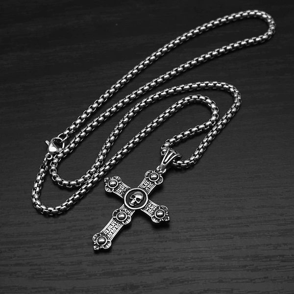 Steel color small size with 60cm square pearl chain