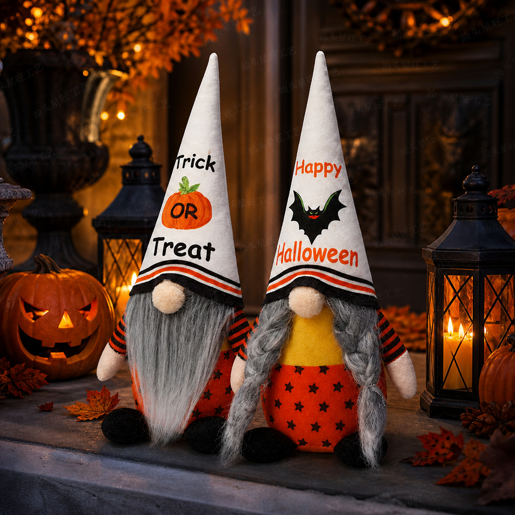 Nuevo producto transfronterizo, decoración de Halloween, calabaza, murciélago, muñeco sin rostro, adornos decorativos, colgante, muñeco Rudolph image 2